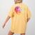 Sign Language Heart ASL For Deaf Teacher Women's Comfort Colors T-Shirt Back Print Mustard Sign Language Heart ASL For Deaf Teacher Women's Comfort Colors T-Shirt Back Print Mustard