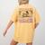 Social Studies Teacher Pencil Heart Leopard Back To School Women's Comfort Colors T-Shirt Back Print Mustard