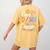 Special Education ASL Teacher Superpower DHH Teacher Women's Comfort Colors T-Shirt Back Print Mustard