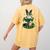 St Patrick's Day Leprechaun Boston Terrier Dog Shamrock For Men Women Kids Women's Comfort Colors T-Shirt Back Print Mustard