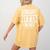 Straight Outta Energy Teacher Life Back To School Teacher Women's Comfort Colors T-Shirt Back Print Mustard