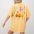 I Teach The Cutest Pumpkins In The Patch Teacher Women's Comfort Colors T-Shirt Back Print Mustard