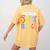 I Teach Future Superheroes Teacher Teaching Women's Comfort Colors T-Shirt Back Print Mustard