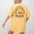Teach Love Inspire Rainbow Leopard Cheetah Print Teacher Women's Comfort Colors T-Shirt Back Print Mustard