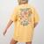 Teach Them Love Them Watch Them Grow Retro Teacher Floral Women's Comfort Colors T-Shirt Back Print Mustard