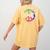 Teach Peace For Teachers And Educators Counselor Women's Comfort Colors T-Shirt Back Print Mustard Teach Peace For Teachers And Educators Counselor Women's Comfort Colors T-Shirt Back Print Mustard