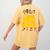 I Teach Super Heroes Comic Book Hero Teacher School Women's Comfort Colors T-Shirt Back Print Mustard