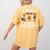 I Teach Superheroes Cute Back To School Teacher Women's Comfort Colors T-Shirt Back Print Mustard