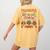 Teach Thanksgiving Teacher Thankful For My 1st Grade Turkeys Women's Comfort Colors T-Shirt Back Print Mustard