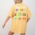 Teacher Besties Because Going Crazy Alone Is Not Fun Women's Comfort Colors T-Shirt Back Print Mustard