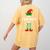 The Teacher Elf Family Matching Group Idea Christmas Women's Comfort Colors T-Shirt Back Print Mustard