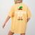 The Teacher Elf Matching Family Christmas Women's Comfort Colors T-Shirt Back Print Mustard The Teacher Elf Matching Family Christmas Women's Comfort Colors T-Shirt Back Print Mustard