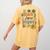 Teacher Inspire Love Women's Comfort Colors T-Shirt Back Print Mustard