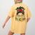 Teacher Life Messy Bun Glasses Leopard Sunflower Women's Comfort Colors T-Shirt Back Print Mustard