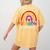 Teacher You Are a Rainbow Of Possibilities Funny Women's Comfort Colors T-Shirt Back Print Mustard