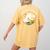 Teacher-Saurus Dinosaur Teacher Design T-Rex Design Women's Comfort Colors T-Shirt Back Print Mustard