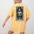 The Teacher Skeleton Tarot Card Women's Comfort Colors T-Shirt Back Print Mustard The Teacher Skeleton Tarot Card Women's Comfort Colors T-Shirt Back Print Mustard