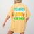 My Teacher Survived 100 Days Of Me Dab 100 Days Of School For Men Women Kids Women's Comfort Colors T-Shirt Back Print Mustard