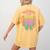 Teacher Teachers Love Brains Halloween Men Women Women's Comfort Colors T-Shirt Back Print Mustard