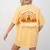 Teacher Thanksgiving Thankful For My Second Grade Turkeys Women's Comfort Colors T-Shirt Back Print Mustard