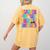 Teacher Of The Visually Impaired Blindness Awareness Women's Comfort Colors T-Shirt Back Print Mustard