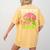 Teachers Love Brains Zombie Teacher Halloween Zombies Women's Comfort Colors T-Shirt Back Print Mustard