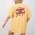 Teaching Is My Superpower Retro Comic Super Teacher Women's Comfort Colors T-Shirt Back Print Mustard