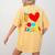 Teens Graduation I Heart My Teachers I Love My Teachers Women's Comfort Colors T-Shirt Back Print Mustard
