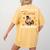 Thankful For My Dance Students Thanksgiving Turkey Teacher For Men Women Girls Kids Women's Comfort Colors T-Shirt Back Print Mustard