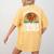 Thanksgiving Dance Teacher Gobble Squad Turkey Women's Comfort Colors T-Shirt Back Print Mustard
