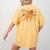 Thanksgiving Teacher Pencil Bow One Thankful Teacher Fall Women's Comfort Colors T-Shirt Back Print Mustard