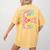 Tie Dye 8th Grade Typography Team Eighth Grade Teacher Women's Comfort Colors T-Shirt Back Print Mustard