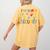 Tiny Human Security Preschool Childcare Teacher Babysitters Women's Comfort Colors T-Shirt Back Print Mustard