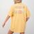 Tiny Humans Are My Favorite Daycare Provider Teacher Daycare Women's Comfort Colors T-Shirt Back Print Mustard