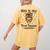 This Is My Tired Teacher Costume Skull Halloween Messy Bun Women's Comfort Colors T-Shirt Back Print Mustard