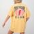Tired Teachers Club Study Lover School Apparel Women's Comfort Colors T-Shirt Back Print Mustard