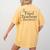 The Tired Teachers Department Teacher Appreciation Day Women's Comfort Colors T-Shirt Back Print Mustard