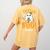 Toddler Boo Crew Babysitters Daycare Teacher Halloween Party Women's Comfort Colors T-Shirt Back Print Mustard