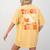 Trick Or Teach Halloween Shirt For Teacher Kids Floral Ghost Women's Comfort Colors T-Shirt Back Print Mustard