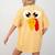 Turkey Face Halloween Costume Thanksgiving Teacher Nurse Women's Comfort Colors T-Shirt Back Print Mustard Turkey Face Halloween Costume Thanksgiving Teacher Nurse Women's Comfort Colors T-Shirt Back Print Mustard