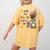 Turkey Thanksgiving Art Teacher Costume Tee For Artists Women's Comfort Colors T-Shirt Back Print Mustard