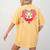 Valentine's Day Boston Terrier Heart Women's Comfort Colors T-Shirt Back Print Mustard