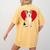 Valentine's Day Boston Terrier Lover Women's Comfort Colors T-Shirt Back Print Mustard