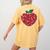 Valentines Day Teacher Hearts Apple Love Teach Women Men Women's Comfort Colors T-Shirt Back Print Mustard