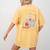 Weird Science Skeleton Halloween Teachers Brew Knowledge Women's Comfort Colors T-Shirt Back Print Mustard