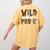 Wild About Pre-K Teacher Student First Day Of Kindergarten Women's Comfort Colors T-Shirt Back Print Mustard
