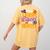 Will Trade Students For Donuts Halloween Teacher Women's Comfort Colors T-Shirt Back Print Mustard