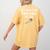 Wood Shop Teacher For Dad From Student Women's Comfort Colors T-Shirt Back Print Mustard