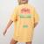 Worlds Best Boston Terrier Aunt Women's Comfort Colors T-Shirt Back Print Mustard