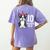 10 Years Old Birthday Boston Terrier Dog Lover 10th Party For Men Women Kids Women's Comfort Colors T-Shirt Back Print Violet